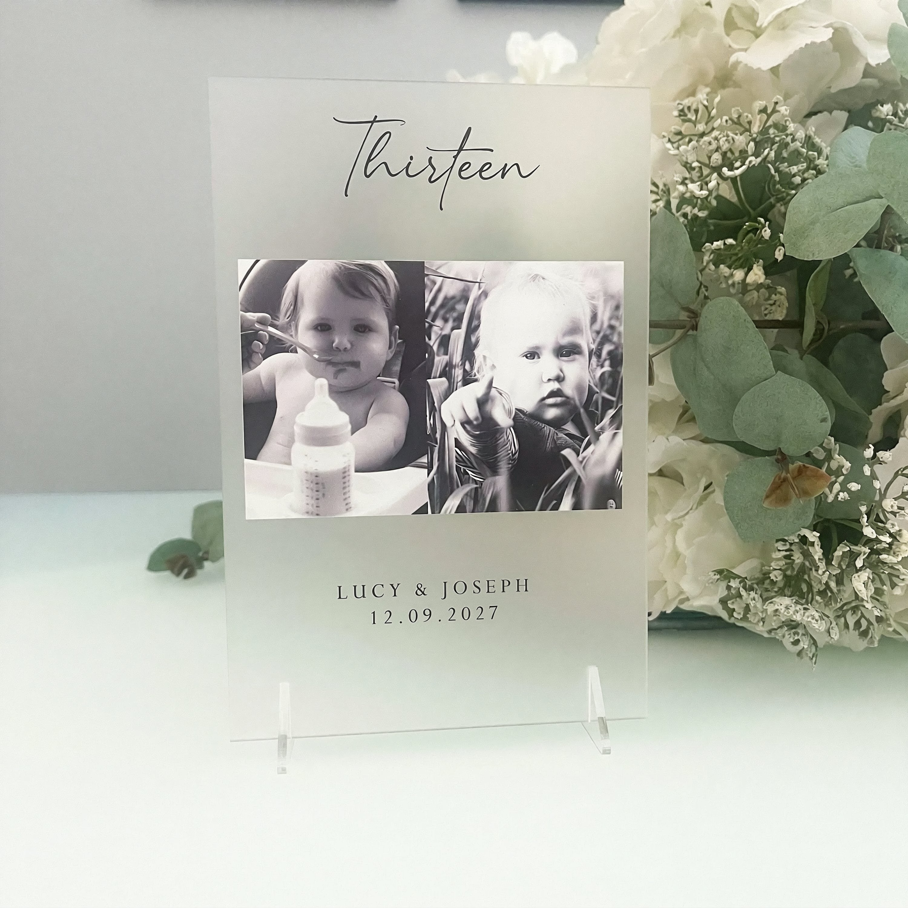 Modern Wedding Table Numbers