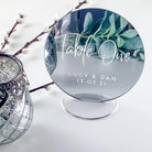 Silver Mirror Wedding Table Numbers