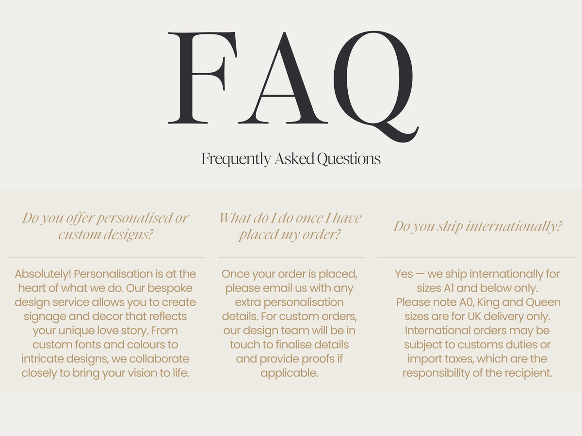 FAQ's