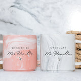 Engagement Personalised Gift - His & Hers Luxury Mugs
