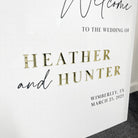 Luxury Double Sided Wedding Seating Chart & Welcome Sign