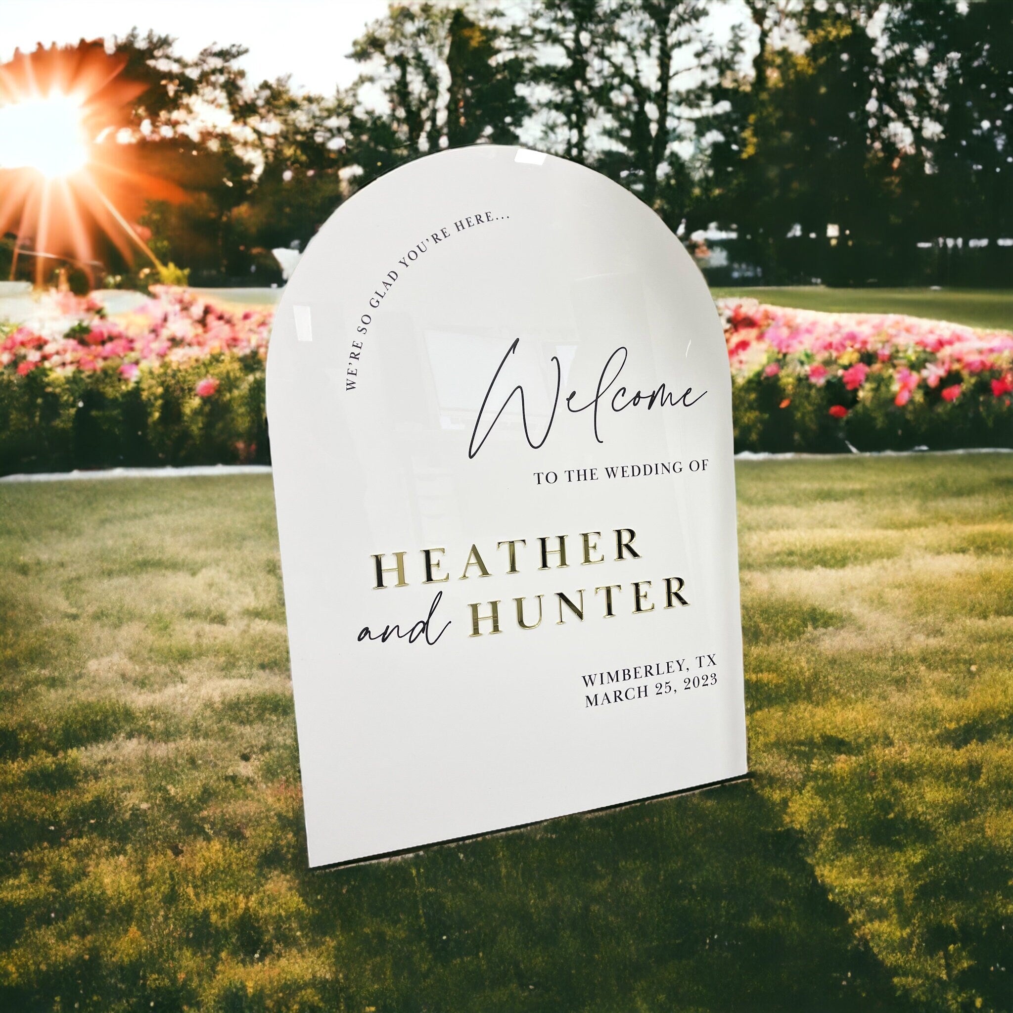 Double Sided Wedding Table Plan & Welcome Sign