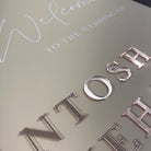 Double Sided Wedding Seating Plan & Welcome Sign