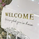 Luxury Wedding Welcome Sign With Floral Display
