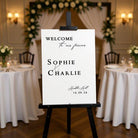 Black & White Wedding Welcome Sign, Personalised
