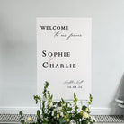 Black & White Wedding Welcome Sign