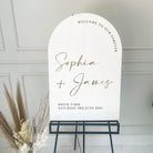 Luxury Wedding Welcome Sign