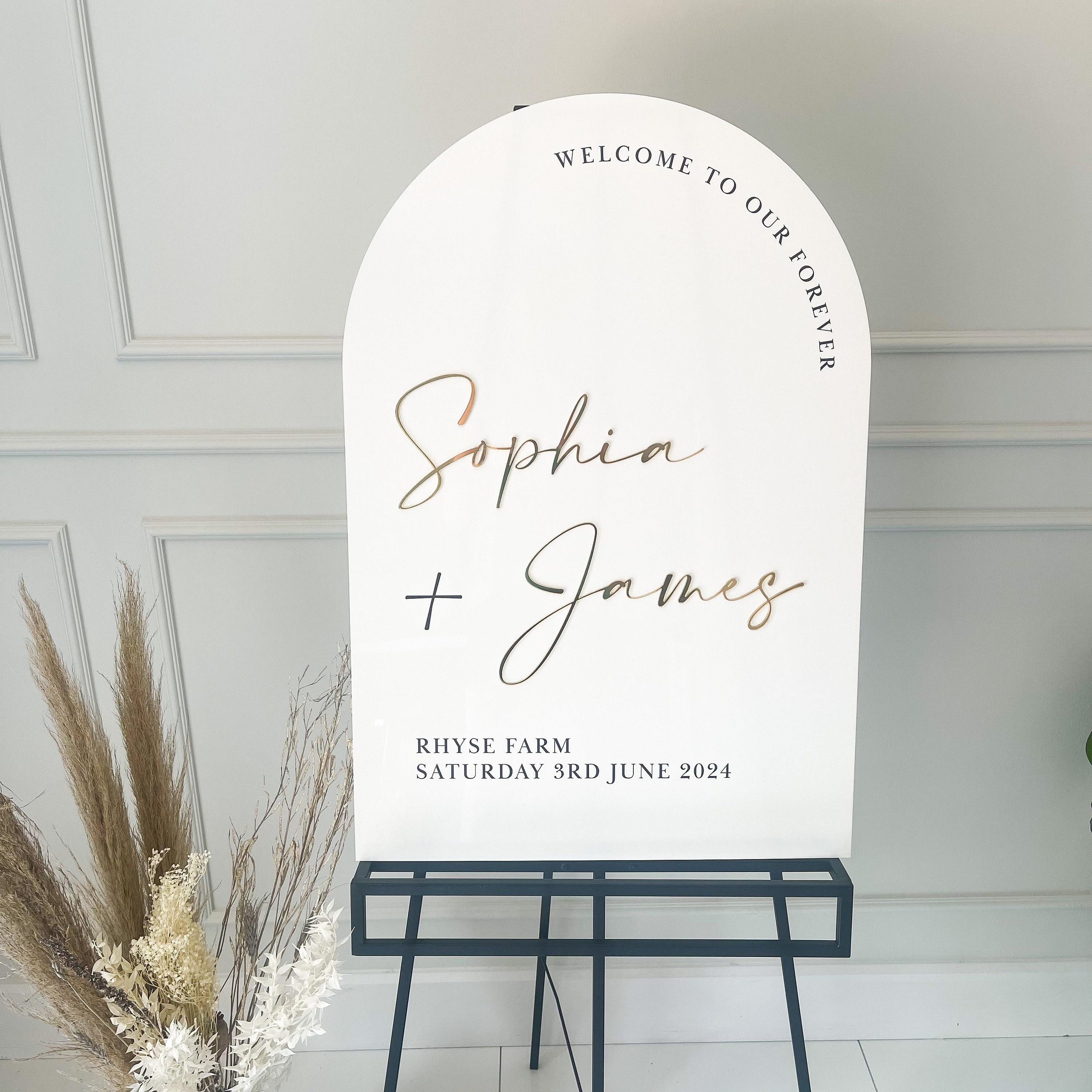 Luxury Wedding Welcome Sign