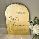 Gold Mirror Luxury Wedding Welcome Sign