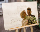 Personalised Mirror Engraved Wedding Welcome Sign