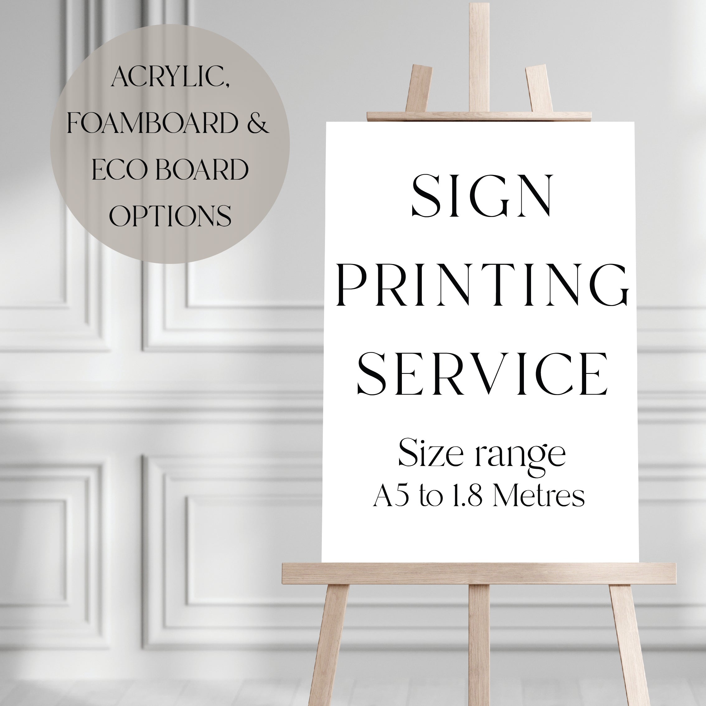 Print Your Own Wedding Sign