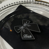 Acrylic Bow Wedding Place Cards