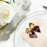 Bow Mirror Engraved Wedding Table Décor