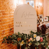 Ornate Wedding Welcome Sign