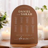 Terracotta Luxury Wedding Seating Plan