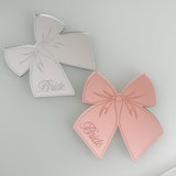 Luxury Bow Mirror Engraved Wedding Place Cards