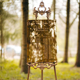 Gold Mirror Engraved Wedding Table Plan