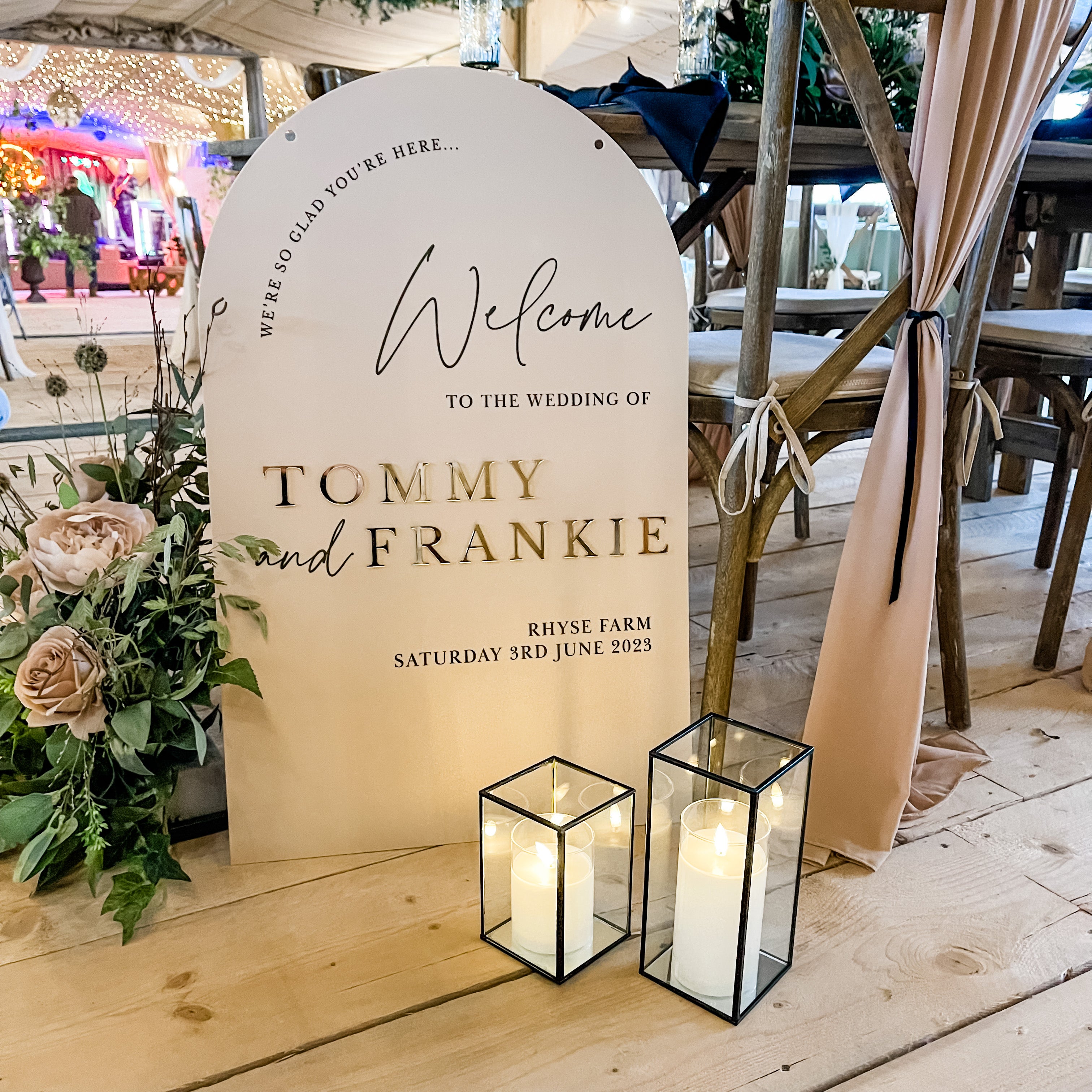 Luxury Welcome Wedding Sign