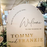 Wedding Venue Welcome Sign
