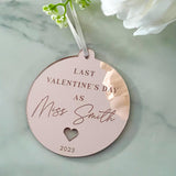 Last Valentine's Day As A Miss Personalised Gift