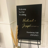 Black & White Welcome Sign