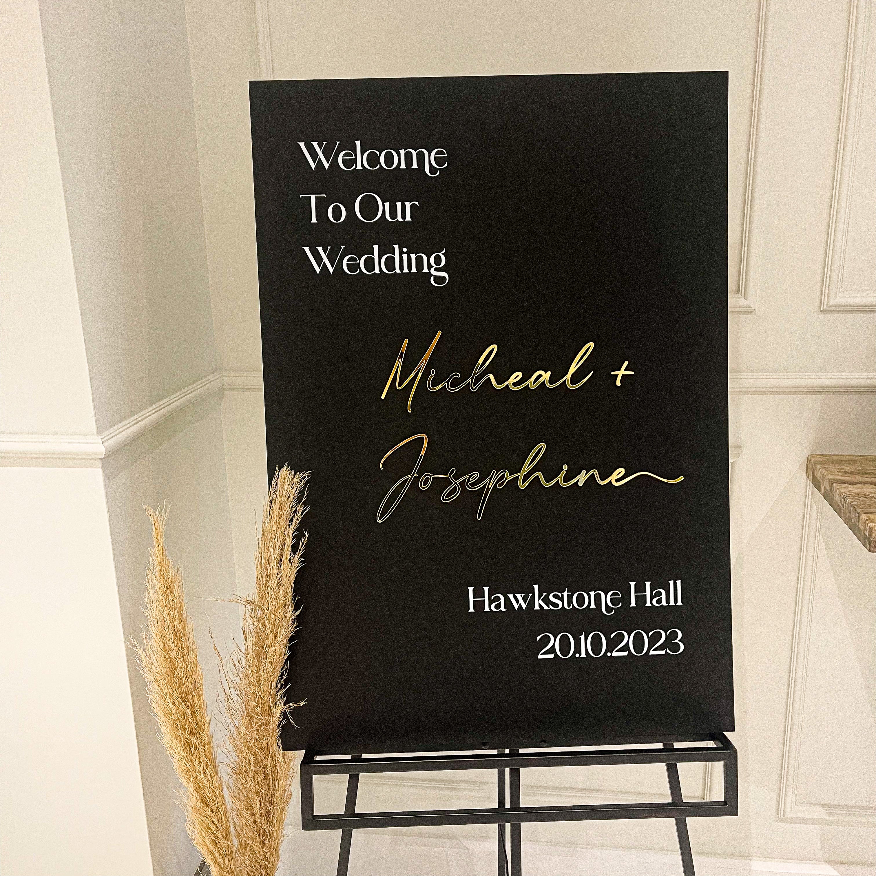 Black & Gold Event Signs
