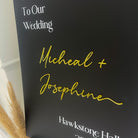 Black & Gold Wedding Signage