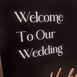 A1 Wedding Welcome Sign