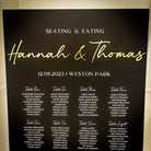 Personalised Wedding Seating Charts