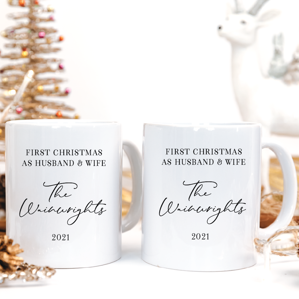 First Christmas as Married Mug Duo