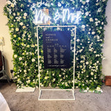 Black or White Wedding Sign Stand