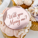 Marriage Proposal Cupcake Topper