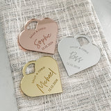 Heart Wedding Place Cards