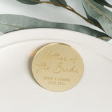 Gold Mirror Wedding Name Places