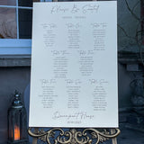 Engraved Wedding Table Plans