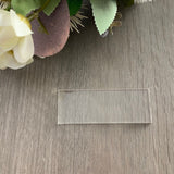 Acrylic Blank Place Cards Rectangle - Wedding Lux