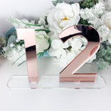 Mirror Table Numbers - Rose Gold, Gold, Silver or Frosted Acrylic