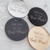 Will You Be My Best Man Cupcake Topper