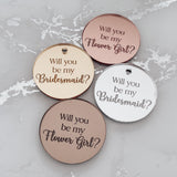 Will You Be My Bridesmaid Gift Tag or Cupcake Topper
