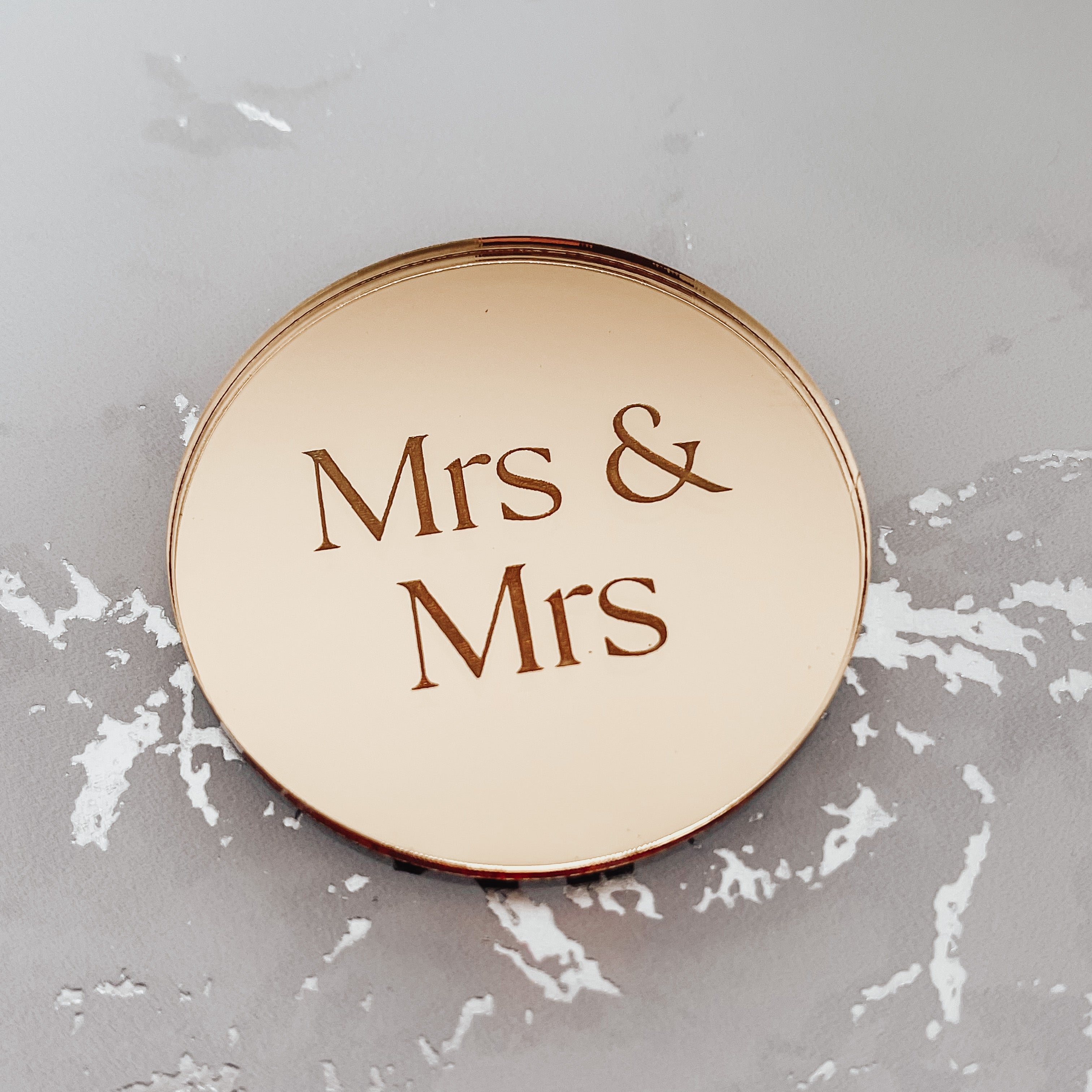 Mrs & Mrs Cupcake Toppers