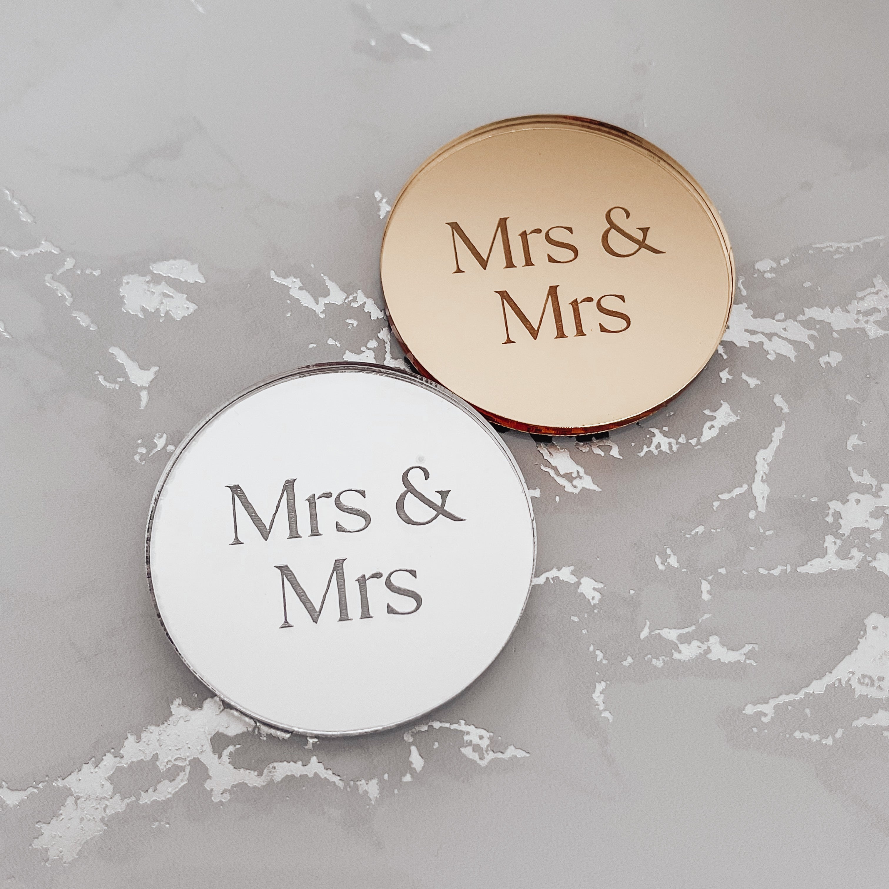 Mrs & Mrs Cake Charms