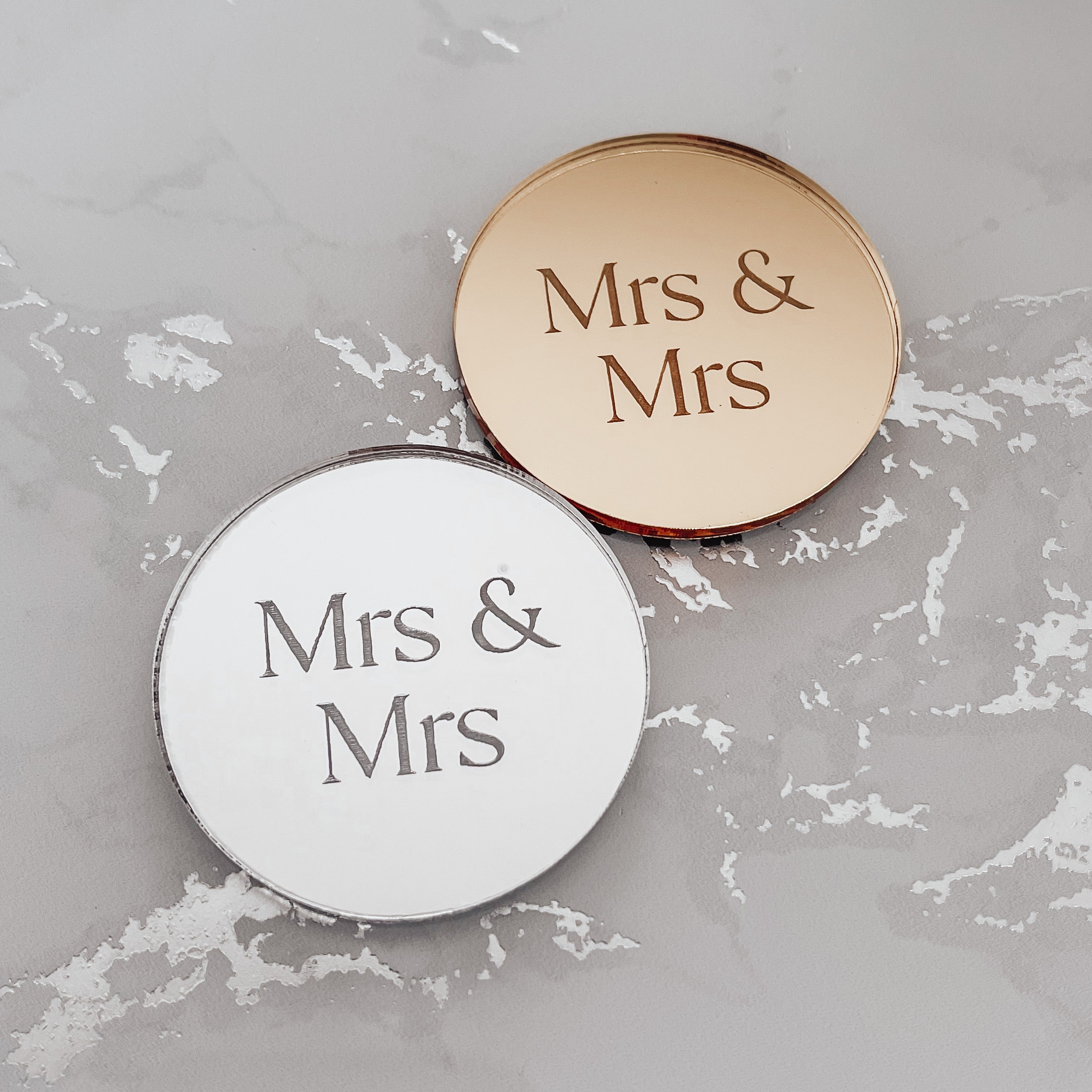 Mrs & Mrs Gift Tags