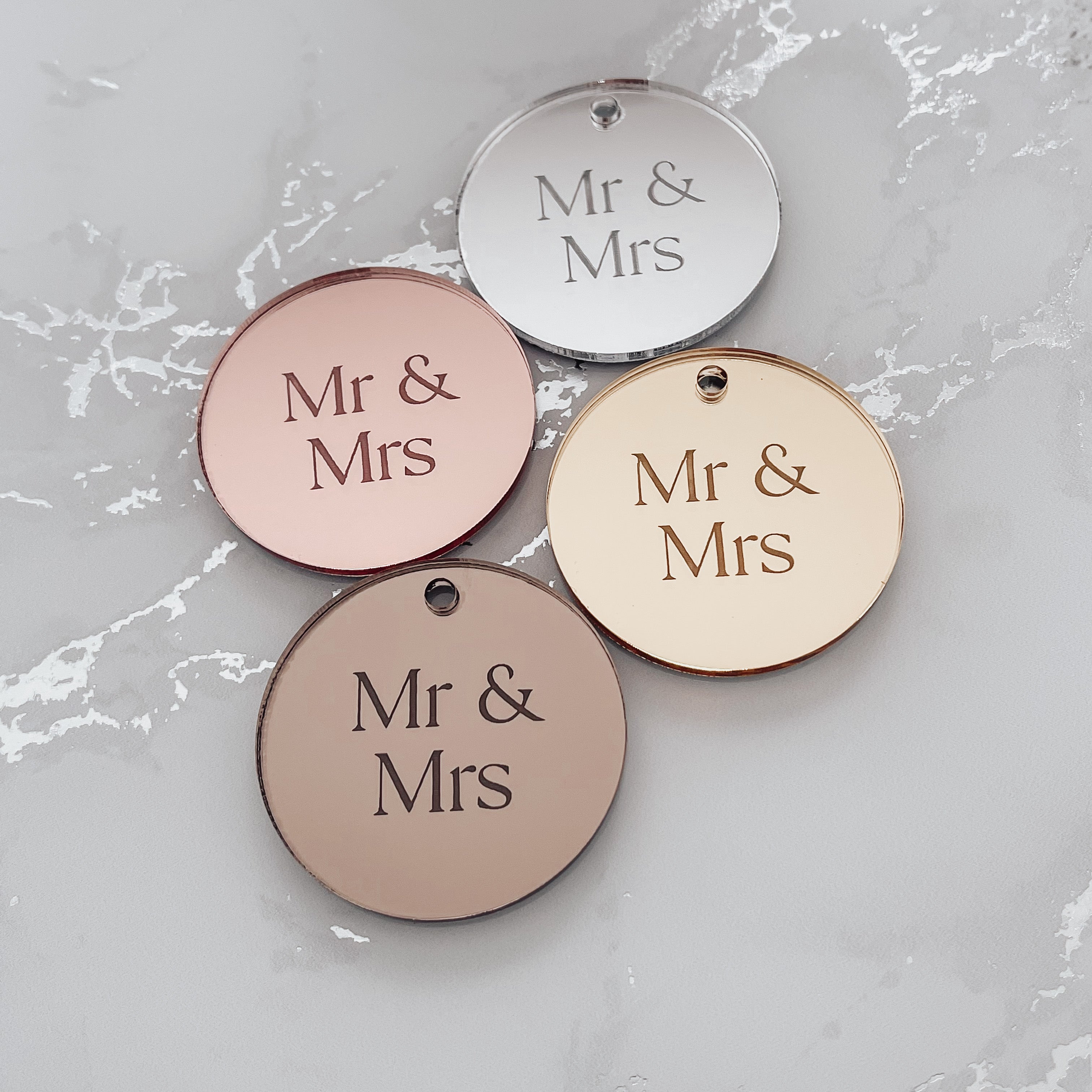 Mr & Mrs Cupcake Toppers