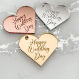 Happy Wedding Day Cupcake Toppers