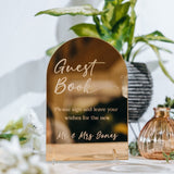 Gold Mirror Guestbook Sign