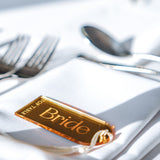 Gold Engraved Wedding Place Card