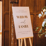 Art Deco Wedding Welcome Sign