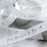 Bride To Be Personalised Gift Wrapping Ribbon