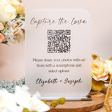 QR Photo Sharing 'Capture The Love' Wedding Sign
