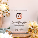 Instagram 'Share The Love' Wedding Sign